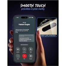 Esmo Home - 17 Pro Max ile Uyumlu Ekran Koruyucu Kırılmaz Cam 9h Temperli Ekran Camı Şeffaf Passifik