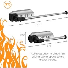 Esmo Home Outset Izgara ve Mutfak Için Çöp Torbası Kancalı Manyetik Döner Kağıt Havlu Askısı