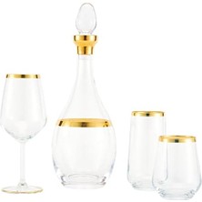 Esmo Home 31 Parça Arty Gold Cam Sofra Takımı