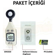 Esmo Home GM1010 Dijital Işık Ölçer Lüksmetre, Siyah