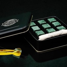 Esmo Home Perlotus 9 Adet Granit Mermer Viski Taşı ve Gold Buz Maşası Seti Hediye Paketli