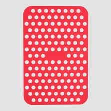 Esmo Home Silikon Pişirme Kağıdı, Çok Amaçlı, Air Fryer, Fırın, Tencere ve Mikrodalga Uyumlu, Yanmaz Yapışmaz Sürekli Kullanıma Uygun Delikli Yıkanabilir Pişirme Matı 20X13 cm 1 Adet