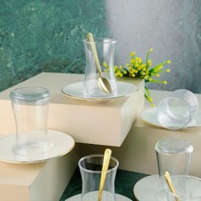Esmo Home Ar Yıldız Alisa Heybeli 6 Kişilik 12 Parça Çay Seti 160 ml