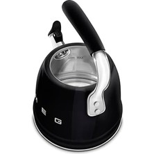 Esmo Home Smeg 50's Style Siyah Set Üstü Düdüklü Kettle 2.3 Lt