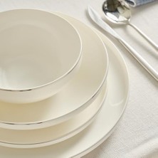 Esmo Home Karaca Stream Bone Merope 53 Parça 12 Kişilik Yemek Takımı Platin