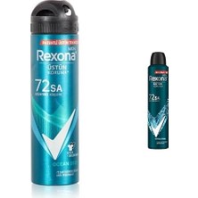 Esmo Home Rexona Men Erkek Sprey Deodorant Invisible Ocean Deep 72 Saat Kesintisiz Üstün Koruma 150 ml ve Rexona Men Erkek Sprey Deodorant Xtra 72 Saat Kesintisiz Üstün Koruma 200 ml