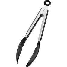 Esmo Home Noksi Paslanmaz Gövdeli Silikon Uçlu Yemek Pişirme Maşası (NKS144)