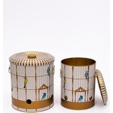 Esmo Home Evle-Metal Patates Soğan Kovası - Sebzelik - Patates Soğanlık Sepeti, Bird Cage (Bird Cage)