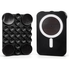 Esmo Home Magsafe ile Uyumlu Vantuzlu Telefon Tutucu – Silikon Octopus Suction Cup Phone Holder, Kılıf Arkasına Yapışan Manyetik Stand, Selfie Video Vlog Çekim Için Eller Serbest (Siyah)