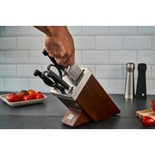 Esmo Home Zwilling Kendinden Bilemeli Bıçak Bloklu 7 Parça Bıçak Seti