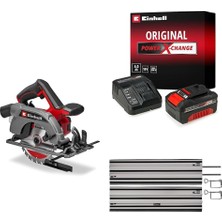 Esmo Home Te-Cs 18/165-2 Li - Solo, Cordless Circular Saw + 18V 4,0 Ah Pxc Starter Kit, Akü ve Şarj Cihazı + Alüminyum Daire Testere Rayı 2X1000 mm