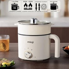 Esmo Home Mioji Mio EP35 600W 1.8l Çok Fonksiyonlu Elektrikli Pişirici Beyaz