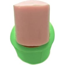 Esmo Home Silindir Şeklinde Silikon Mum Kalıbı 3,5x3,5x3,5 cm (Yeşil)