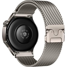 Esmo Home Pace ile Uyumlu Cns Krd-25 22MM Metal Hasır Kordon - Gri