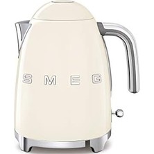 Esmo Home Smeg KLF03CREU Su Isıtıcısı, Krom, Paslanmaz Çelik, 1,7 Litre, Krem Rengi