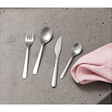 Esmo Home Ikea Paslanmaz Çelik 1 Set Çatal Bıçak Takımı, 24 Parça, Cilalı Kaplama