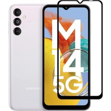 Esmo Home Galaxy M14 Ile Uyumlu Tam Kapatan Tamperli Cam Ekran Koruyucu Kırılmaz Cam
