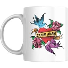 Esmo Home Canım Anam Baskılı Kupa Bardak Hediyelik Çay Kahve Kupası