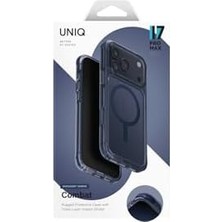 Esmo Home By 17 Pro Max ile Uyumlu Combat Serisi Üç Katmanlı Shocksorb Magclick Koruyucu Kılıf, Lacivert
