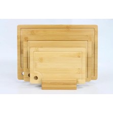 Esmo Home Orret Home Premium Bambu Doğrama ve Kesme Tahtası – Antibakteriyel, Dayanıklı ve Çevre Dostu Mutfak Panosu (32X21 Cm) Mum Hediyeli