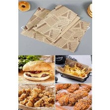 Esmo Home Busstier Vintage Gazete Desenli Kağıt, Kendinden Desenli Mutfak Sunum Kağıdı, Yemek Sunumları Için Ideal 50 Adet