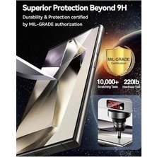 Esmo Home - ile Uyumlu Galaxy S24 Ultra 6.8' Ekran Koruyucu Cam Full Kaplama Düz Tempered Glass Screen Zırh