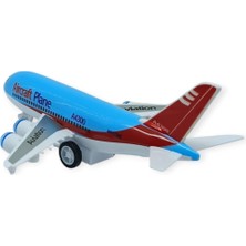 Ronanna Sürtmeli Yolcu Uçağı 16 cm - Mavi  (Lisinya)