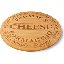 Yenibağ Bambu Peynir ve Kesim Sunum Tahtası Yuvarlak 27,5cm*27,5cm*1,5cm - Ahşap Peynir, Kesme Tahtası ve Sunum Tepsisi