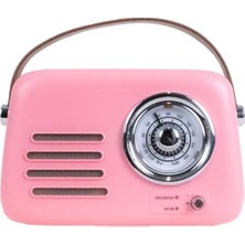 Esmo Home Kozmos FB-R303-PK Retro Radyo ve Bluetooth Hoparlör