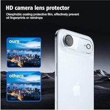 Esmo Home - Iphone 17 Air ile Uyumlu Kamera Koruma Lens Koruyucu Şeffaf Temperli Cam + Ekran Koruyucu Cam Set