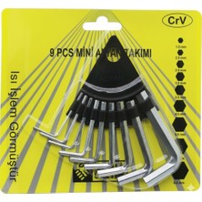 Esmo Home 9 Parça Mini Alyan Seti – Siyah Renk, Bisiklet, Oyuncak, Mobilya ve Eşya Kurulumu Için Tamir Alyan Takımı, Vida Sıkma Anahtarı Seti