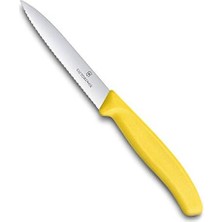 Esmo Home Victorinox 6.7736.L8 Swissclassic 10CM Tırtıklı Soyma Bıçağı, Sari