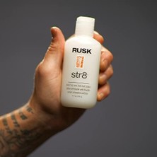 Esmo Home Rusk Str8 Kabarma Önleyici ve Kıvrılma Önleyici Losyon, 6 Oz, Hafif, Yağsız Şekillendirici Losyon, Kıvrılmayı Geçici Olarak Kaldırır ve Aşırı Kabarmayı Ortadan Kaldırır, Beyaz