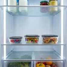 Esmo Home Sızdırmaz Üçlü Saklama Kabı Seti | 300 ml + 500 ml + 850 ml | Bpa’sız Sağlıklı Plastik | Buzdolabı – Piknik – Ofis Yemek Kabı | Yiyecek Saklama Kutusu