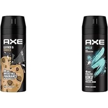 Esmo Home Axe Erkek Deodorant & Bodyspray & Cookies 48 Saat Etkileyici Koku (150 Ml) ve Axe Erkek Sprey Deodorant Apollo 48 Saat Etkileyici Koku Vücut Spreyi 150 ml
