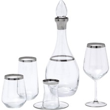 Esmo Home Taç Pierre Cardin 31 Parça Arty Platin Cam Sofra Takımı