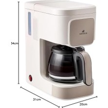 Esmo Home Karaca Just Coffee Aroma 2 In 1 Filtre Kahve ve Çay Demleme Makinesi Latte