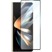 Esmo Home Galaxy Z Fold 4 Ile Uyumlu Ekran Koruyucu Tamperli Siyah Çerçeveli Cam Ekran Koruma