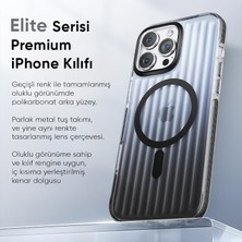 Esmo Home 16 Pro Için Serisi Magsafe ile Uyumlu Arkası Yarı Saydam Parmak Izi Tutmayan ve Çizilmeyen Polikarbonat Kenarları Yumuşak Silikon Kılıf (Desert Titanium, 16 Pro)