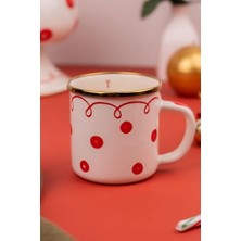 Esmo Home Merry Dots Yılbaşı Temalı Emaye Kupa