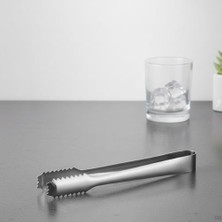 Esmo Home Metal 16 cm Buz ve Şeker Maşası | Tırtıklı Profesyonel Servis Maşası | 4.5 cm Ağız Açıklığı | Dayanıklı Mutfak Gereci