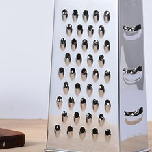 Esmo Home Xesha Paslanmaz Çelik Sebze ve Meyve Rendesi Taşınabilir Metal Rende 4 Taraflı Kullanım