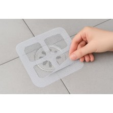Esmo Home Yapışkanlı Banyo Gideri Süzgeci 10’lu Set – Tek Kullanımlık Evye Tıkanıklık Önleyici, Saç ve Çöp Tutucu, Hijyenik Lavabo Filtresi, 10X10 cm