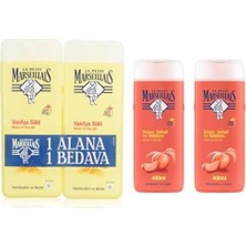 Esmo Home Le Petit Marseillais Vanilya Sütü Duş Jeli (2 x 400ML) ve Le Petit Marseillais Duş Jeli Beyaz Şeftali ve Nektarin (2 x 400 Ml)