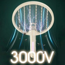 Ronanna Tenis Raketi Tipi Masaüstü Olabilen Gece Lambalı Sinek Kovucu,öldürücü Raket ( Lisinya )