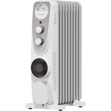 Esmo Home Luxell LUX09-FP-WG 9 Dilim Beyaz Gri 2400 W Yağlı Radyatör