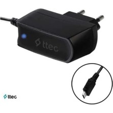 Esmo Home Ttec Orijinal Sabit Kablolu Işıklı Ev Şarj Cihazı + 1.2m Micro USB Kablosu- 2SCF7501