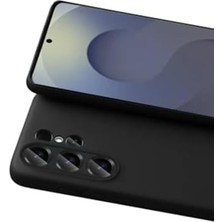 Esmo Home - S26 Ultra ile Uyumlu "S26 Ultra" Kılıf - Içi Kadife Lansman Soft Doku Silikon Kapak V7 Siyah - Siyah