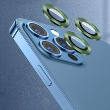Esmo Home 13 Pro ile Uyumlu Kamera Lens Koruyucu Çerçeveli Koruyucu Cl-07 Koyu Yeşil