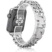 Esmo Home - ile Uyumlu 44/45/46/49MM Kordon Cowboy Zincir Metal Kordon 2/3/4/5/6/se/7/8/9/10/11/ultra